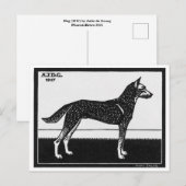 Julie de Graag Dog Postkarte (Vorne/Hinten)