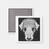 Julie de Graag Dog's Head Magnet (Vorderseite/Rückseite)