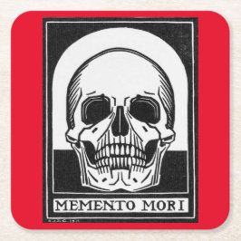 Julie de Graag Memento Mori (1916) Rechteckiger Pappuntersetzer