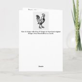 Julie de Graag Rooster Karte (Rückseite)