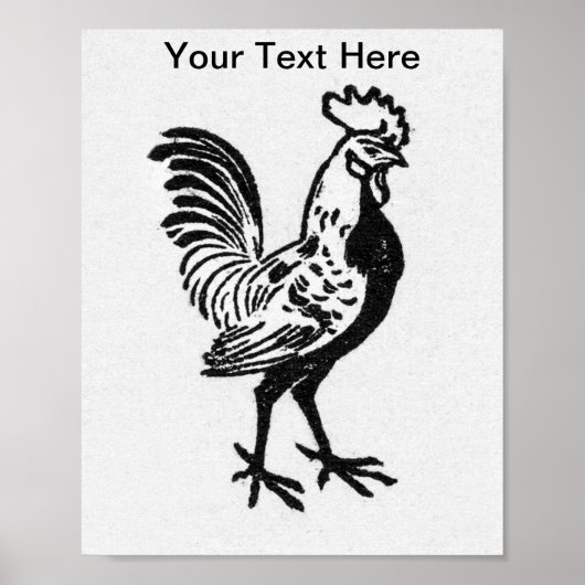 Julie de Graag Rooster Poster (Vorne)
