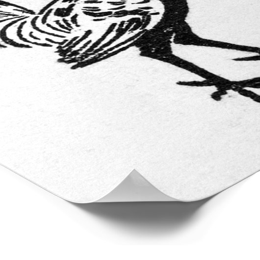 Julie de Graag Rooster Poster (Ecke)
