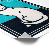 Julie de Graag Sitting Cat Poster (Ecke)