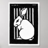 Julie de Graag Sitting Rabbit Poster (Vorne)