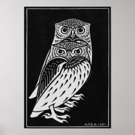 Julie de Graag two Owls Poster