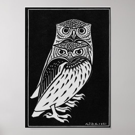 Julie de Graag two Owls Poster (Vorne)