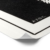 Julie de Graag, Vintager Retro Dog Poster (Ecke)