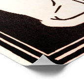 Julie de GraagSitting Cat Poster (Ecke)