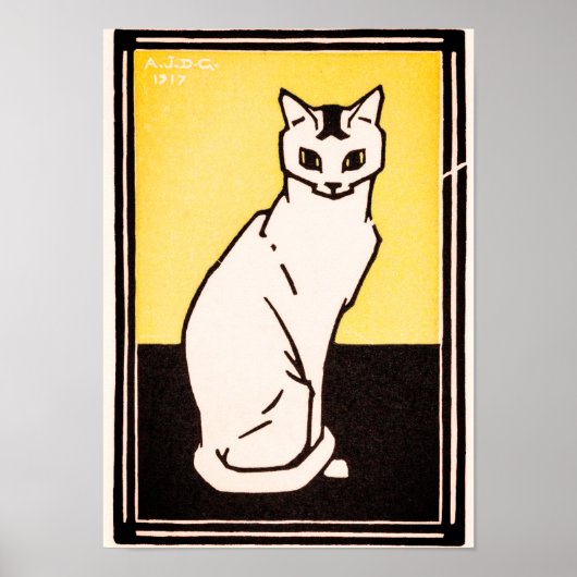 Julie de GraagSitting Cat Poster (Vorne)