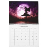 Julie Fantasie-Silhouette-Kunst-Kalender Fain Kalender (Feb 2026)