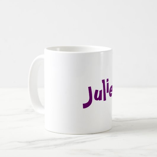 Julie Kaffeetasse (Vorderseite Links)
