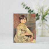 Julie Manet Cat Pierre-Auguste Renoir Postkarte (Stehend Vorderseite)