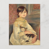 Julie Manet Cat Pierre-Auguste Renoir Postkarte (Vorderseite)