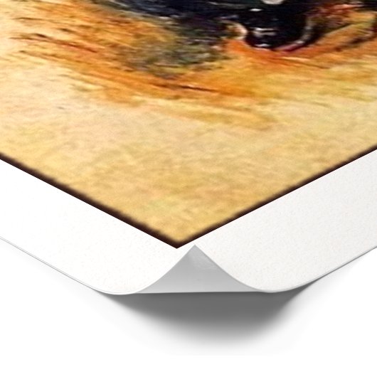 Julie Manet und ihre Greyhound Lärtes Poster (Ecke)