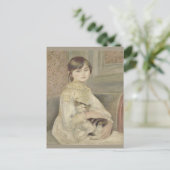 Julie Manet von Pierre-Auguste Renoir Postkarte (Stehend Vorderseite)