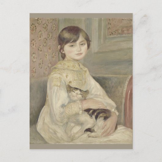 Julie Manet von Pierre-Auguste Renoir Postkarte (Vorderseite)