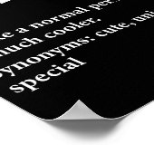 Julie Name Definition Funny D Poster (Ecke)