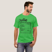 Julie Nutrition Personalized Name Funny Idea boy f T-Shirt (Vorne ganz)