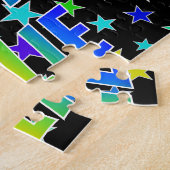 "JULIE" Vorname, Spaß "GLÜCKLICHER GEBURTSTAG" Puzzle (Seite)