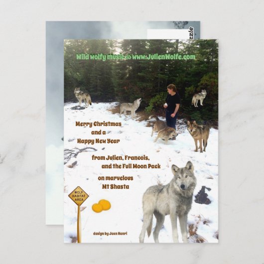 Julien, Francois und der Vollmond Pack Postkarte (Vorne/Hinten)