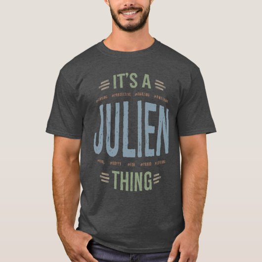 Julien Personalisiert Name Birthday Gift T-Shirt (Vorderseite)