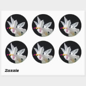 Julie's Christmas Cactus Runder Aufkleber (Blatt)