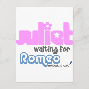 Juliet Gewartet für Romeo Postkarte