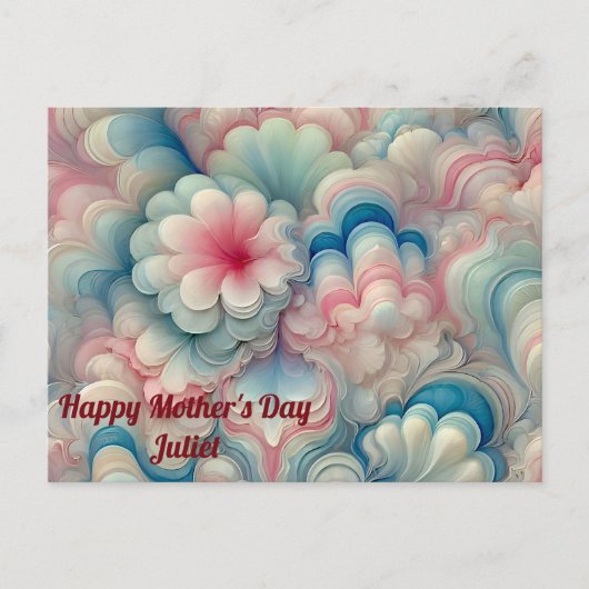 JULIET ~ MUTTER'S Day ~ Sweet pastel ~ Postkarte (Vorderseite)