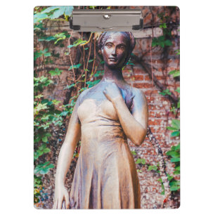 Juliet statue, Verona, Italien Klemmbrett