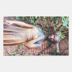 Juliet statue, Verona, Italien Rechteckiger Aufkleber