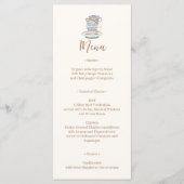 JULIET Tee Set Party Menükarte (Vorderseite)