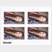 Juliet Uncensored American Flag Sticker (Blatt)