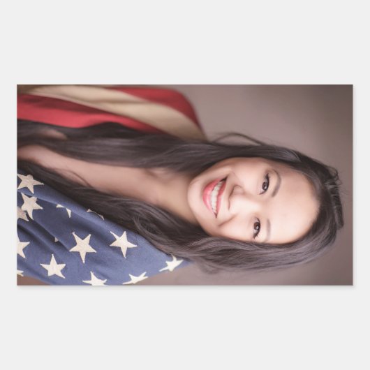 Juliet Uncensored American Flag Sticker (Vorderseite)