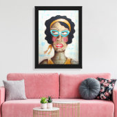 Juliet Wrapped Canvas Print Leinwanddruck (Insitu (Wohnzimmer))