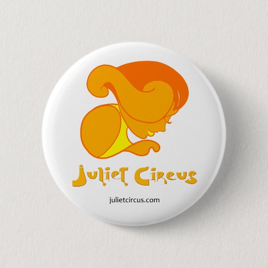 Juliet Zirkus - klassisches Logo Button (Vorderseite)