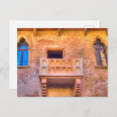 Juliet's Balcony Verona Kunst Postkarte (Vorne/Hinten)
