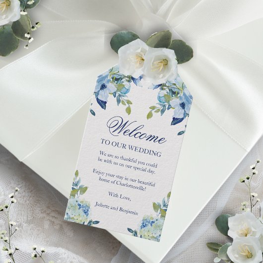 Juliette Blue Hotel Gäste Wedding Willkommensgesch Geschenkanhänger