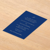 Juliette Elegant Wedding Acryleinladungen (Ablage )