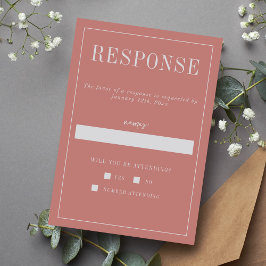 Juliette | Kurierte Farben | Hochzeit RSVP Karte