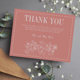 Juliette | Kurierte Farben | Hochzeitskarte Dankeskarte