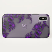 Juliette Lila Monogram Case-Mate iPhone Hülle (Rückseite (Horizontal))