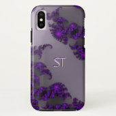 Juliette Lila Monogram Case-Mate iPhone Hülle (Rückseite)