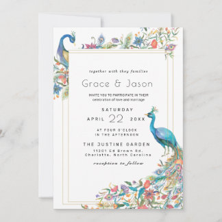 Julio Collection Einladung | Pfau