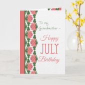 Julische Geburtstagskarte, Großmutter, Water Lilie Karte (Gelbe Blume)