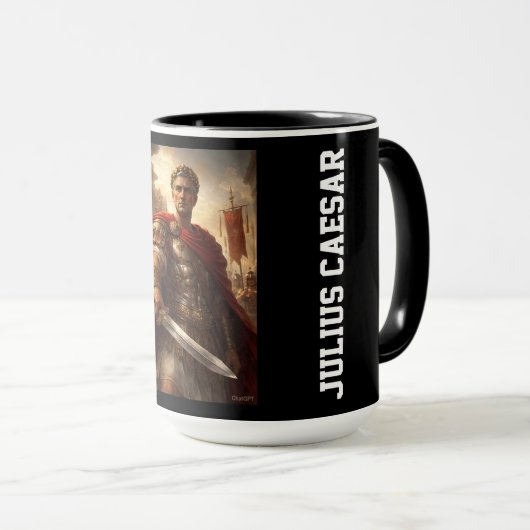 Julius Caesar black Tasse (VorderseiteRechts)