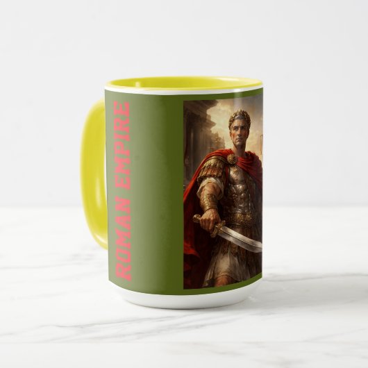 Julius Caesar deep green Tasse (Vorderseite Links)