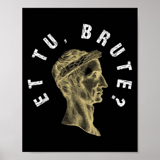 Julius Caesar Et Tu Brute Spqr Roman Empire Funny Poster (Vorne)
