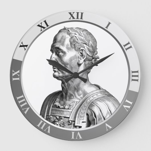 Julius Caesar Große Wanduhr (Vorderseite)