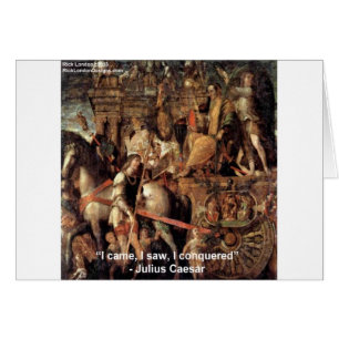 Julius Caesar "Ich eroberte" Zitat Geschenke & Tee