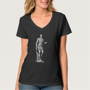 Julius Caesar Kaiserstatue Linie Art Roman Man T-Shirt